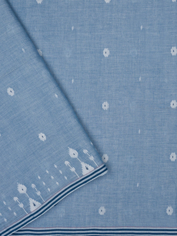Indigo Blue Exclusive Handwoven Jamdani Saree