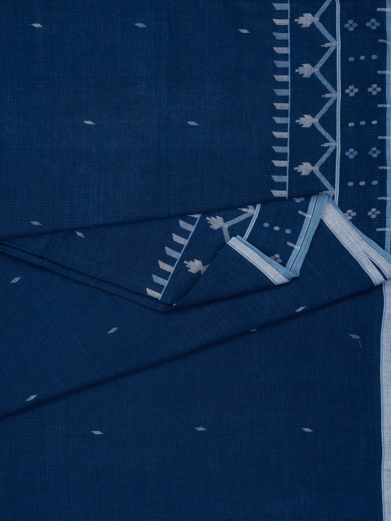 Natural Indigo Exclusive Jamdani Saree