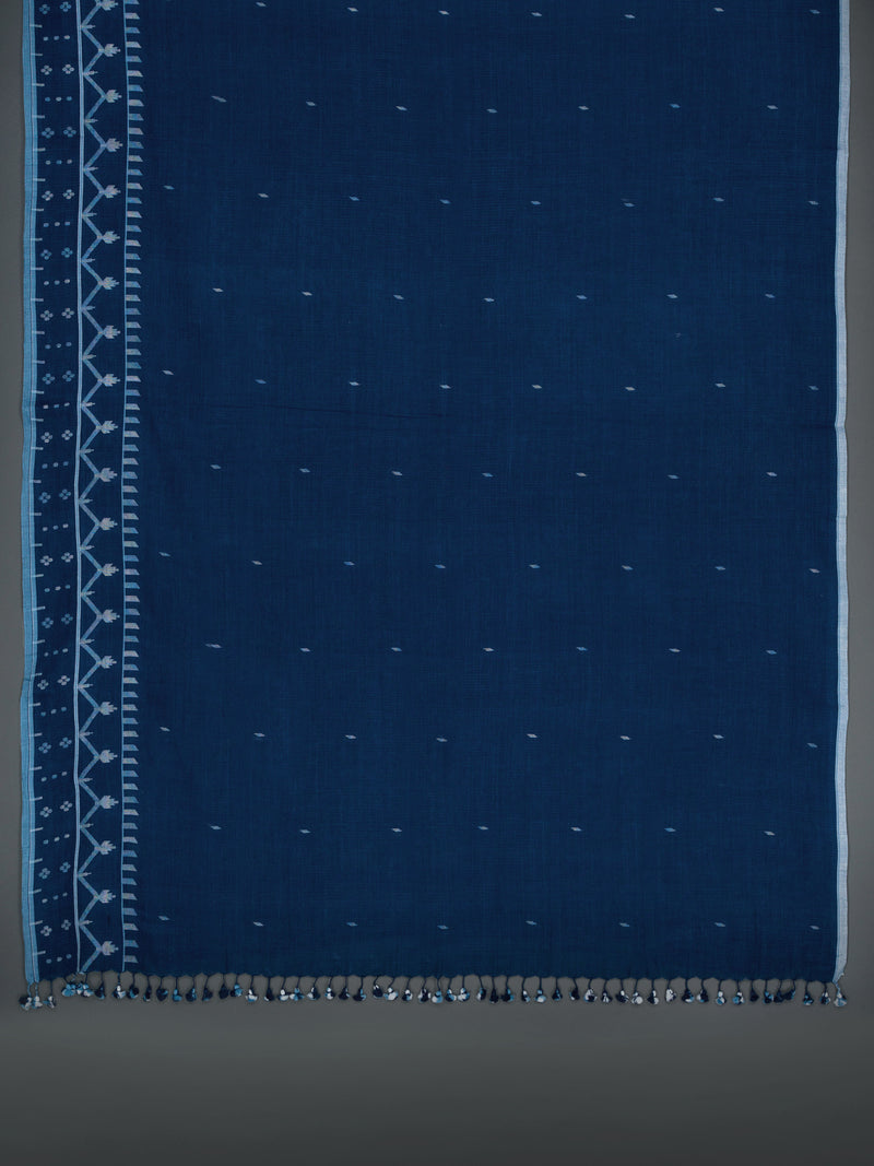 Natural Indigo Exclusive Jamdani Saree