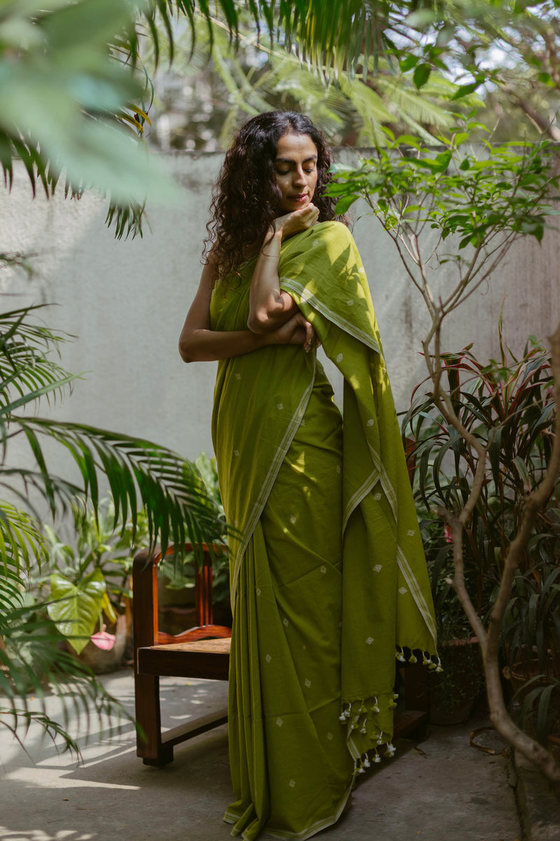handwoven cotton jamdani saree