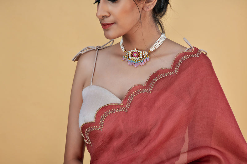 Amber - Pure Organza Silk Saree